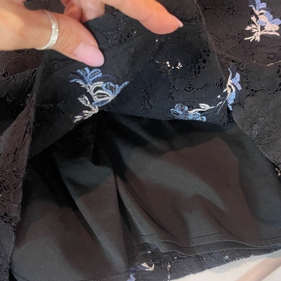 Ann Taylor Floral Embroidered Lace Sheath Dress, Blue, Size US 8 - Picture 14 of 16